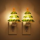 Night Light Jandcase Christmas Tree, pacote com 2 plug-ins de 3000 K