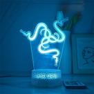 Night Light Ray Merchandise Snake 3D com controle remoto