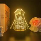 Night Light USB A etiqueta da garota de quase um mês, Sakura
