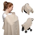 Nilsa Cobertor Multifuncional 5 en 1 para Lactancia y Asiento de Auto 94x119 cm, Algodón Muselina