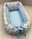 Ninho para bebe Aconchegante - Forma Geométrica - Azul Claro