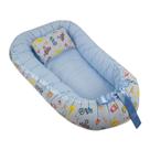 Ninho Para Bebê Com Zíper Azul Circo Babykinha