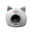 Ninho Para Gatos Em Forma De Cabeça De Gato, Confortável E Quente, Antiderrapante, Semi-Fechado, Ninho Para Gatos Em Forma De Cabeça De Gato, Confortável E Quente, Antiderrapante, Semi-Fechado,
