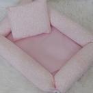 Ninho Redutor de Berço para Bebê Menina com Zíper + Almofadinha 2 peças Doce Encanto Rosa
