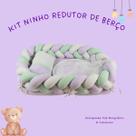 Ninho Trança com Mosquiteiro Travesseiro 100% Algodão - Cores Variadas Cor:Lilas