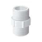 Nipel Branco Krona Rosca 1/2'' - Kit C/50 Pecas