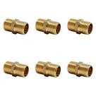Nipel Latao Amarelo Metais Rei 3/4X3/4'' ./ Kit Com 6 Peças