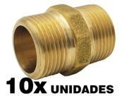 Niple 1/2 X 1/2 Macho Para Instalação De Gás E Água Latão Niple 1/2 X 1/2 Macho Para Instalação De Gás E Água Latão
