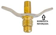 Niple borboleta latão p13 botija regulador reforçada