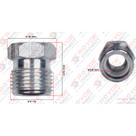 Niple de Aluminio para Conexão 8mm ORing Rosca 3/4