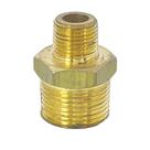 Niple Duplo Latão Redução 3/4" NPT x 3/8" NPT Macho