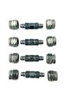 Niple Emenda Roscado 8 Mm Conexão Suspensao A Ar 50 Unidades