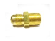 Niple Latão 3/8"NPTx3/8" SAE