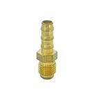 Niple para Mangueira Latão 1/4" SAE Macho x 1/4" BM