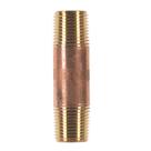 Nipple JMF 1/2" x 7,6 cm em latão vermelho