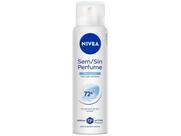NIVEA Desodorante Antitranspirante Aerossol Sem Perfume Pele Sensível 150ml