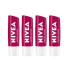 NIVEA Hidratante Labial Shine Kit com 4 unidades Amora NIVEA Hidratante Labial Shine Kit com 4 unidades Amora