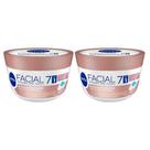 NIVEA Kit com 2 Unidades Hidratante Facial 7 em 1 Beleza Radiante 100g