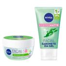 NIVEA Kit - Hidratante Facial + Sabonete Facial em Gel NIVEA Kit - Hidratante Facial + Sabonete Facial em Gel