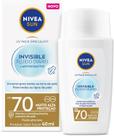 NIVEA Sun Protetor Solar Facial Fluido UV Face Specialist Invisible FPS 70 40ml Alta Proteção UVA/UVB, Textura Leve, R