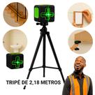 Nível a Laser 2 Linhas Profissional Portátil Bateria Recarregável Autonivelante Com Tripé de 2,18M Nível a Laser 2 Linhas Profissional Portátil Bateria Recarregável Autonivelante Com Tripé de 2,18M
