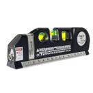 Nível A Laser 3 Linhas E Trena 2,5m Nivelador Profissional