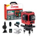 Nível a Laser Cortag NLC847 3D Pro 12 Linhas Verdes Até 20M Com Maleta