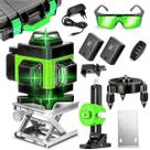 Nível Á Laser Verde 4d 16 Linhas 360 Profissional + Suporte