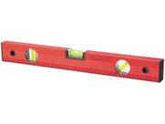 Nível de Alumínio 3 Bolhas com Régua Vermelho 16" 400mm - 332209 - MTX Nível de Alumínio 3 Bolhas com Régua Vermelho 16" 400mm - 332209 - MTX