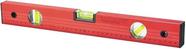 Nivel de aluminio com regua vermelho 3 bolhas 12" 300mm - mtx