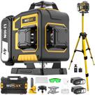 Nível de laser Muylux 16 com tripé de 1M, linha de laser 4x360 Nível de laser Muylux 16 com tripé de 1M, linha de laser 4x360