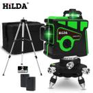 Nível Laser 12 Linhas 3d Auto Nivelamento 2 Bat.tripé 1,5m
