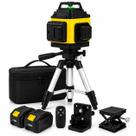 Nível Laser 16 Linhas 4D Verde 360 Autonivelante com Tripé 2 Baterias e Bolsa