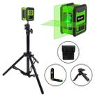 Nível Laser 2 Linhas Verde Tripé 1,2m Suporte Esquadro Prumo HILDA