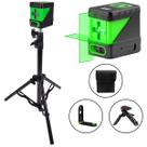 Nível Laser 2 Linhas Verde Tripé 1,2m Suporte Esquadro Prumo