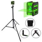 Nível Laser 2 Linhas Verde Tripé 2,1m Suporte Esquadro Prumo HILDA