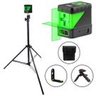 Nível Laser 2 Linhas Verde Tripé 2,1m Suporte Esquadro Prumo