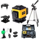 Nível Laser 3D 12 Linhas 30m Recarregável Controle Tripé