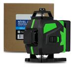 Nível Laser 3D 12 Linhas Verde Recarregável 2 Baterias 2400mAh Nível Laser 3D 12 Linhas Verde Recarregável 2 Baterias 2400mAh