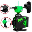 Nível Laser 3D Recarregável 12 Linhas Verde Autonivelante 2 Baterias 2400mAh