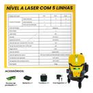 Nível Laser Bomder Bom6211 Verde Amarelo 20m