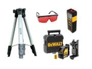 Nível Laser Dewalt + Tripé + Trena + Óculos - Dw088k
