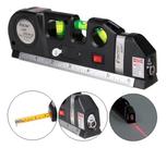 Nivelador A Laser 3 Linhas Cruzadas Com Trena Integrada