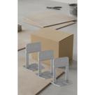 Nivelador Espaçador 1.5mm Pedra Granito 500un Cinza