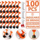 Nivelador Espaçador Reutilizável Pisos Porcelanato Cerâmica 100un 1.0MM Agulhas Extras