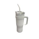 (NN) Copo GarrafaTérmico Alça Capacidade 1200ml com canudo e preotção do canudo Tampa sem adesivo