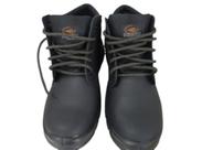 Nobuck Botina PS 139 Bico PVC- Ecosafety-Preto Latego