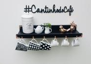 Nome Cantinho do Café , nas proporções de 40 cm x 15cm