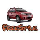 Nome Emblema Adesivo Freestyle Laranja Ecosport