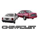 Nome Emblema Letreiro Chevrolet Ômega Vectra 92/95 Preto Cromado